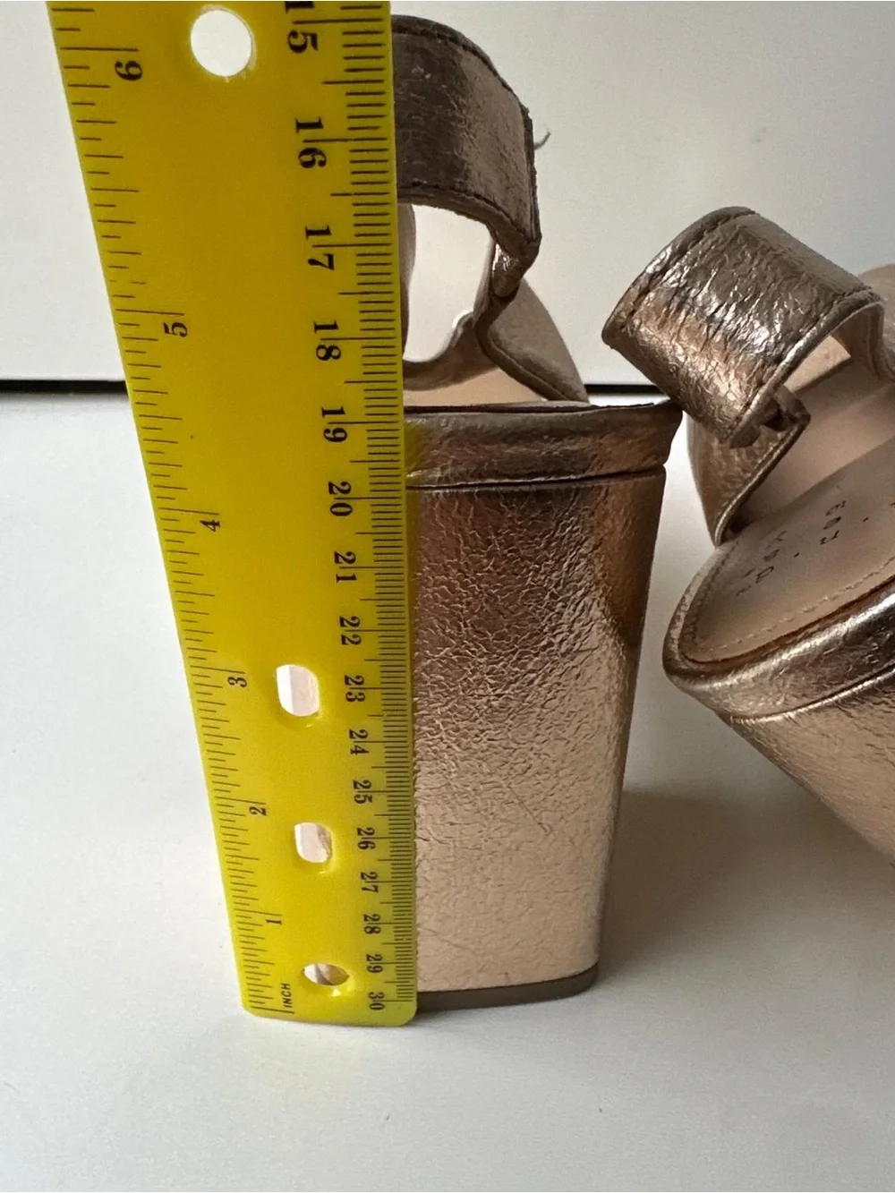 A New Day Women's Metallic Gold Slingback Block Heels — Size 8